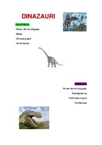 Konspekts 'Dinozauri', 1.