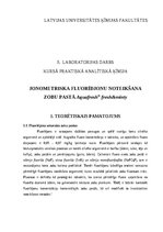 Referāts 'Jonometriska fluorīdjonu noteikšana zobu pastā Aquafresh® fresh&minty', 1.
