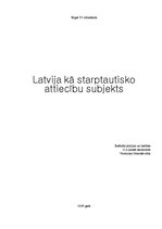Referāts 'Latvija kā starptautisko attiecību subjekts', 12.