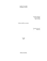 Eseja 'Kultūru atšķirības, stereotipi', 1.