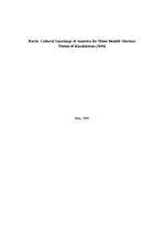 Konspekts 'Film tourism "Borat: Cultural Learnings of America for Make Benefit Glorious Nat', 1.