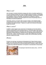 Konspekts 'What Is Art?', 1.