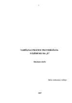 Diplomdarbs 'Vadīšanas procesu pilnveidošana uzņēmumā "X"', 1.