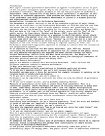 Eseja 'Management or Control? The use of Performance Measurement in the Public Sector ', 1.