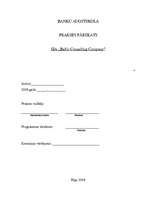 Prakses atskaite 'Prakses atskaite SIA "Baltic Consalting Company"', 1.