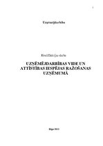 Diplomdarbs 'Uzņēmējdarbības vide un attīstības iespējas ražošanas uzņēmumā', 1.