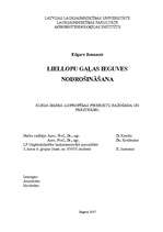 Referāts 'Liellopu gaļas ieguves nodrošināšana', 1.