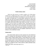 Eseja 'Morālās situācijas analīze', 1.
