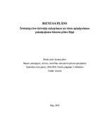 Biznesa plāns 'Īstermiņa īres dzīvokļu uzkopšanas un viesu apkalpošanas pakalpojuma biznesa plā', 1.
