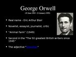 Prezentācija 'Book Report. George Orwell "1984"', 2.