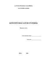 Diplomdarbs 'Konstitūcijas saturs un forma', 1.