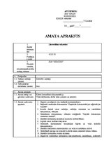 Paraugs 'Lietvedības sekretāres amata apraksts', 1.