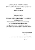 Diplomdarbs 'Kvalitātes vadības sistēmas izveide X novada sociālajā dienestā', 1.