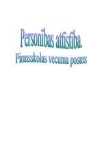 Referāts 'Personības attīstība. Pirmsskolas vecuma posms', 1.