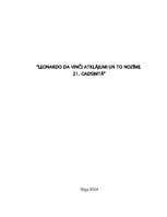 Referāts 'Leonardo da Vinči atklājumi un to nozīme 21.gadsimtā', 1.