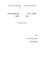 Referāts 'Sociālās aprūpes pakalpojums dzīvesvietā - "Aprūpe mājās" veciem cilvēkiem', 1.