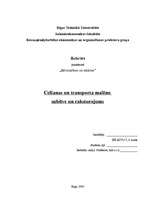 Referāts 'Celšanas un transporta mašīnu uzbūve un raksturojums', 1.