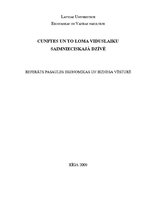 Referāts 'Cunftes un to loma viduslaiku saimnieciskajā dzīvē', 1.