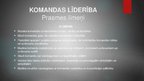 Prezentācija 'Līderība, komandas līderība, pielietojums dzīvē', 7.