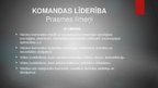 Prezentācija 'Līderība, komandas līderība, pielietojums dzīvē', 8.