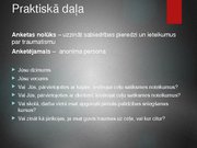 Referāts 'Traumatisms Latvijā, drošības apguves un ievērošanas nepieciešamība', 50.