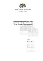 Referāts 'Demogrāfija un jaunieši', 1.