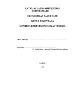 Konspekts 'Kontroldarbs ekonomikas teorijā', 5.