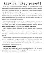 Eseja 'Latvija iziet pasaulē', 1.