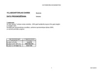 Konspekts 'Datu prognozēšana', 1.