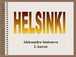 Prezentācija 'Helsinki', 1.