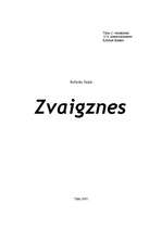 Referāts 'Zvaigznes', 1.