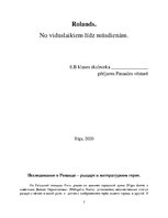 Konspekts 'Происхождение легенды о Роланде', 7.