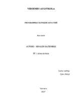 Referāts 'Kursa darbs programmēšanā II', 1.