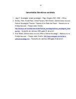 Referāts 'Politikas socioloģija', 14.