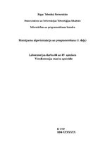 Paraugs 'Viendimensiju masīva apstrāde', 1.