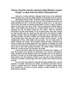 Eseja 'Patiesu cilvēcisko attiecību skaistums Jāņa Klīdzēja romānā "Sniegi" un Jāņa Str', 1.