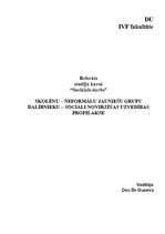Eseja 'Skolēnu – neformālu jauniešu grupu dalībnieku – sociāli novirzītas uzvedības pro', 1.