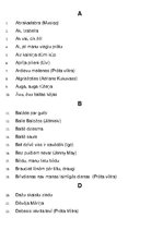 Paraugs 'Karaoke dziesmu saraksts alfabēta kārtībā', 1.