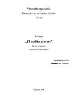 Referāts 'Informācijas tehnoloģiju audita process', 1.