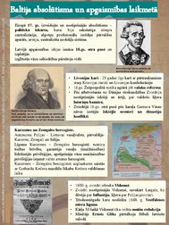Konspekts 'Baltija absolūtisma un apgaismības laikmetā', 1.