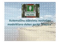 Referāts 'Automašīnu stāvvietu noslodzes modelēšana dabas parkā "Piejūra"', 20.