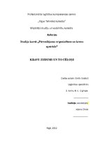 Referāts 'Kravu zudums un tā cēloņi', 1.