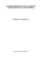 Konspekts 'Datorzinātņu bakalaura un maģistra darba rakstīšana un aizstāvēšana', 1.