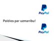 Prezentācija 'Informācija par PayPal pielietojumu', 11.