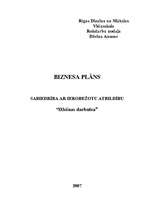 Biznesa plāns 'Biznesa plāns "Džeinas darbnīca"', 1.