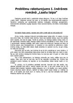 Eseja 'Ilze Indrāne "Lazdu laipa"', 4.