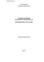 Konspekts 'AS "Metālapstrāde" uzņēmējdarbības vietas analīze', 1.