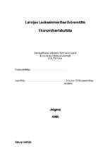 Referāts 'Demogrāfiskais stāvoklis Valmieras rajonā', 1.