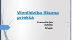 Prezentācija 'Vienlīdzības princips administratīvajās tiesībās', 1.