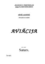 Prezentācija 'Aviācija, lidmašīnas', 1.